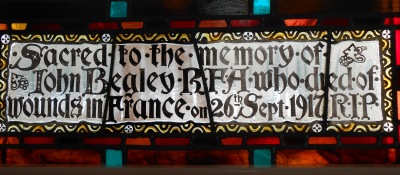 © Marion Lacey: Licensor: Marion Lacey John Begley memorial window