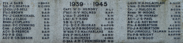 © Duncan McEwan: Licensor: Duncan McEwan Second World War Names